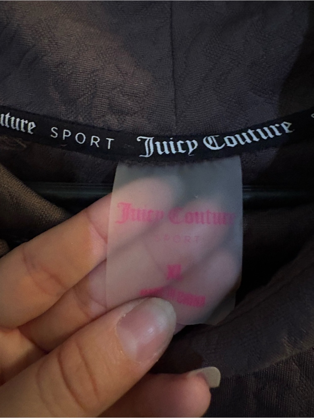 Juicy Couture Women's Brown Quilted Funnel Neck Sweater - Picture 3 of 4
